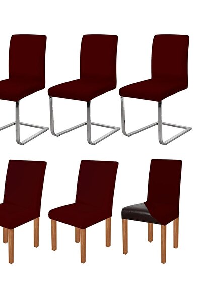 Dotail Set of 6 Jabeick Chair Covers, Stretchy, Dust-Resistant, Polyester and...