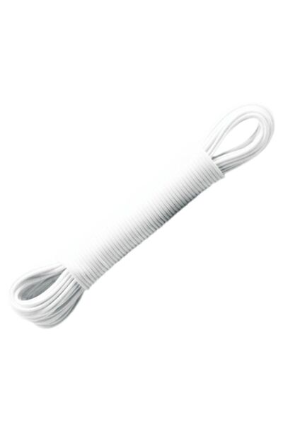 flores Sârmă de rufe izolată, albă, 3 mm x 50 m