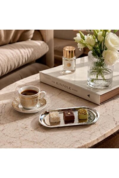 Warehouse Small Stainless Steel Serving Tray – 23.5 × 9.5 cm