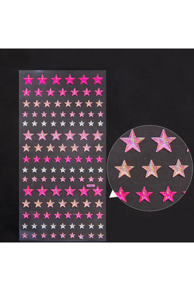 Choice1 pink star Self-Adhesive Diamond Stickers，Music Festival Party Crystal...