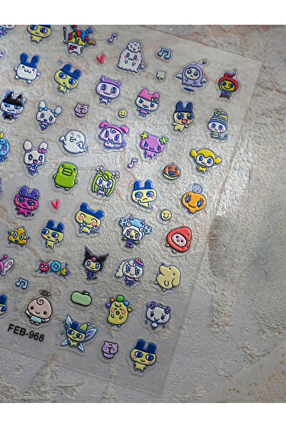 Choice Nail sticker 1pcs New Tamagotchi Mametchi Kuchipatchi Nail Stickers 3D...