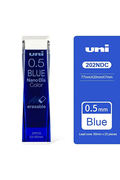 Choice1 أقلام رصاص ميكانيكية ملونة من نوع Uni Nano Dia Color 202NDC، لون أزرق...