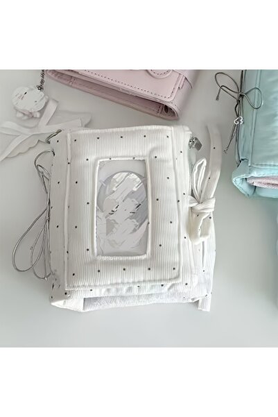Choice1 M5 white shell-50 pages Korean Style Polka Notebook Dot Pocket Planne...