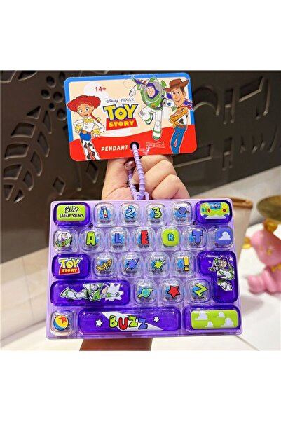 Choice7 Bandai B Toy Theme 26 Grid Cute Keyboard Keychain Refined School Bag ...