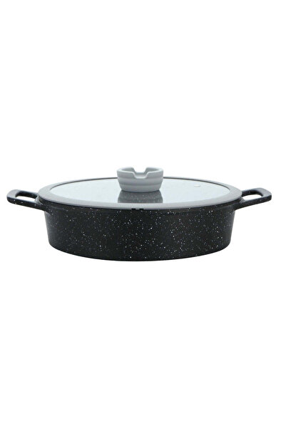 goldmann Cratita joasa din aluminiu turnat, 28cm, 4.5litri, capac din sticla,...