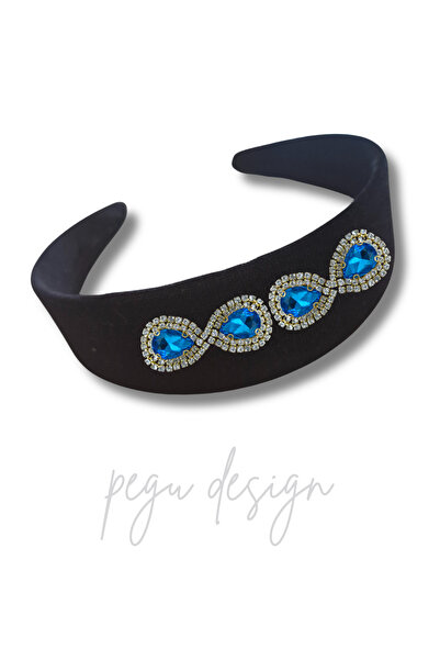 pegu baby collection ΣΕΙΡΑ DİANA ΜΕ ΠΕΤΡΕΣ ΛΟΥΞ ΚΑΙ ΜΑΥΡΟ ΒΕΛΟΥΔΙΝΟ ΣΤΕΦΑΝΙ