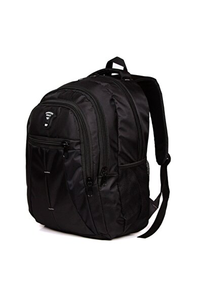 Newish Polo Erkek Dayanıklı Su Geçirmez Kumaş Fermuarlı Laptop Okul Spor ve Sırt Çantası (32X47CM)