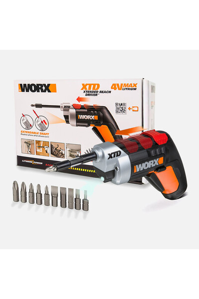 Genel Markalar WX252 4 V 1.5 Ah Tek Akülü Li-ion Darbesiz Akülü Vidalama + 10...