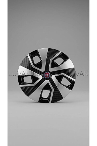 luvak FİAT Egea Uyumlu JantKapağı - 15 İnç - 1 Takım (4 adet) - Çelik görünüm...