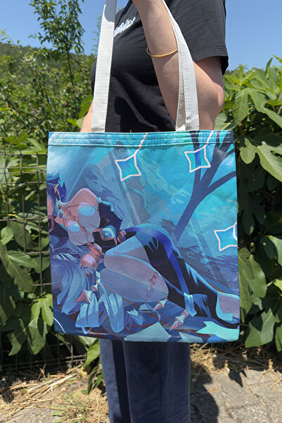ZipZap Layla Genshin Impact V5 Double-Sided Canvas Print Tote Bag Anime Bag