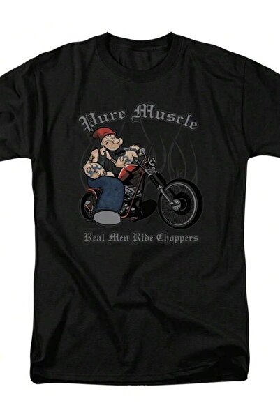 26LIK قميص Muscle Ride Choppers مرخص بتصميم كرتوني مستوحى من الكوميكس