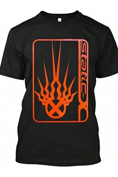 21JNRY NEW! Popular Static-X Machine Alternative Nu Music Logo T-SHIRT S-4XL