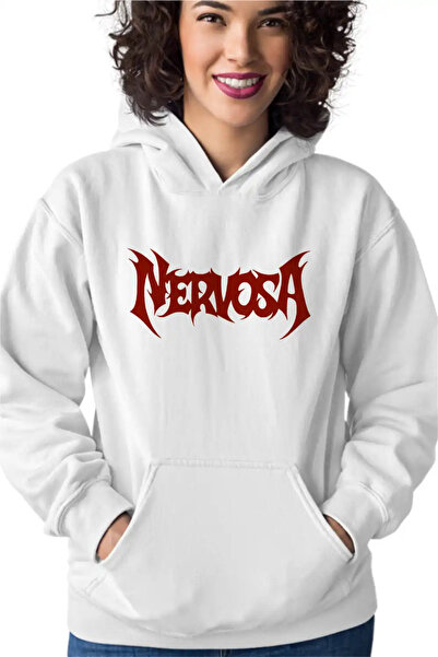 OEM Nervosa Trash Metal Band Γυναικείο Φούτερ με Κουκούλα