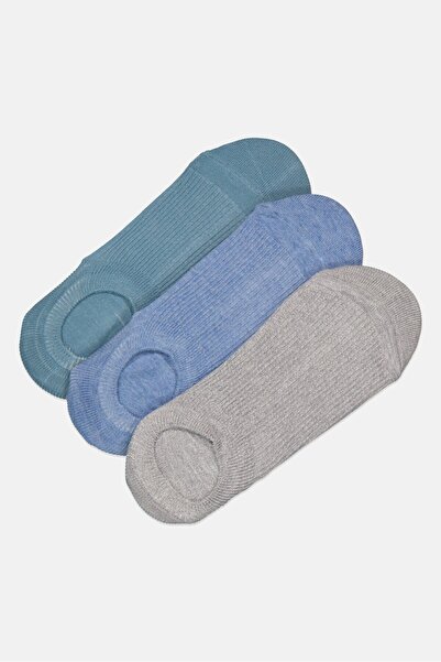 Anta Kids Girl 3 Pairs Plain Ankle Socks, Multicolor