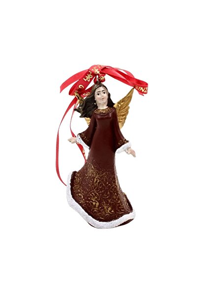 Ginza Decorațiune, Regatul Crăciunului, Regal, model înger elegant, maro, 10 cm
