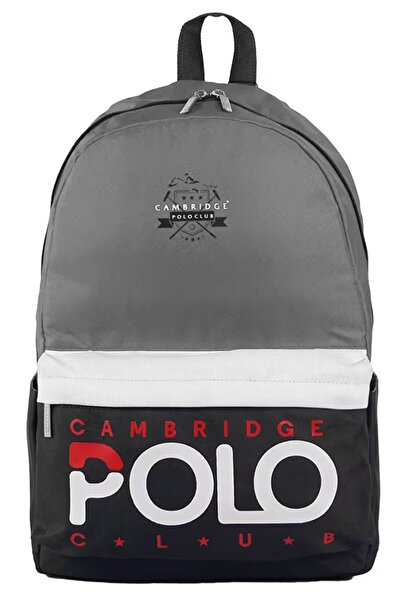 Polo Club Preppy School Backpack Gray