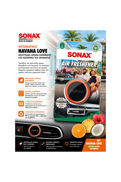 OEM Sonax Αρωματικό Αυτοκινήτου Havana Love για Αεραγωγούς