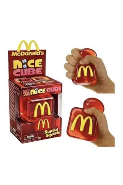 MASHASHOP Squishy anti-stress toy, Schylling NeeDoh Nice Cube, Mcdonalds, red...