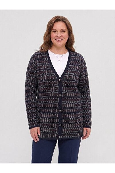 onno style women Classic Knitwear Colorful Buttoned Jacket