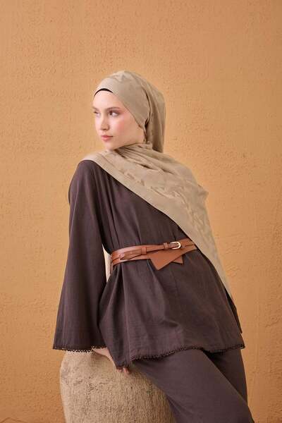 Silk Home Naia Cotton Shawl Elio Beige