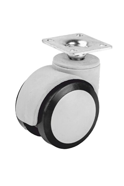 flores Мебелно колело, сиво, с лагер, Ø 50 мм, основа 38 x 38 мм