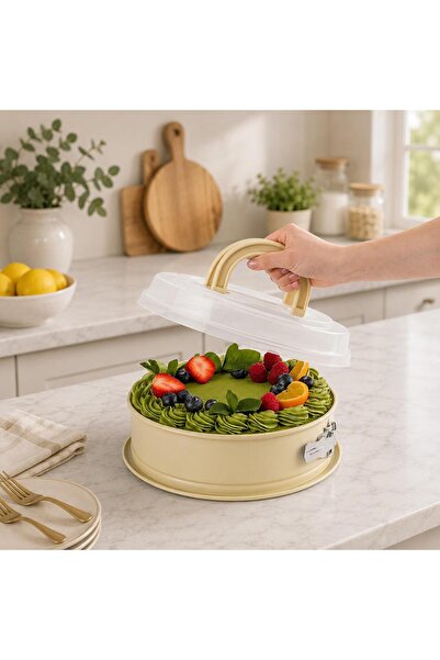 AROW Sweetcase Plastic Cover and Clamp Carbon Steel Cake Mold 27.5X10Cm