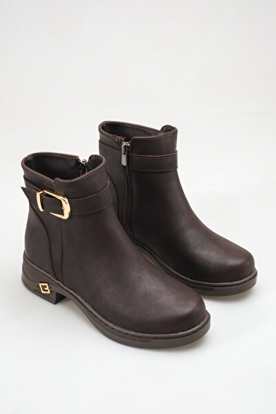 SENASTİL A110 Women's Stylish Casual Boots with Belt Detail, Side Buckle, and...
