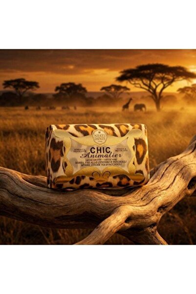 Nesti Dante Chic Animalier Myrrh Ginger Tea & Patchouli Natural Soap Bar 250g...
