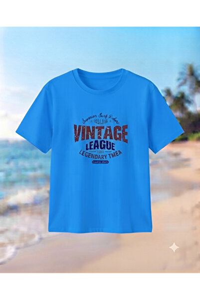 UNCİA OUTDOORS Γυναικείο/Ανδρικό unisex vintage μπλουζάκι με στάμπα, με λαιμό...