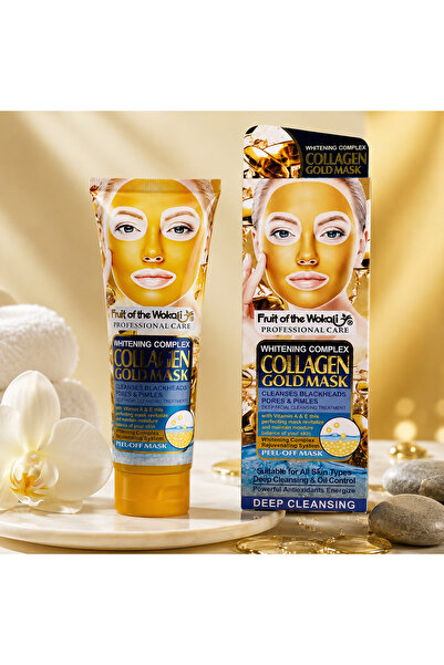 Generic Brand Mască Peel-Off cu Colagen și Aur Fruit of the Wokali, Whitening...