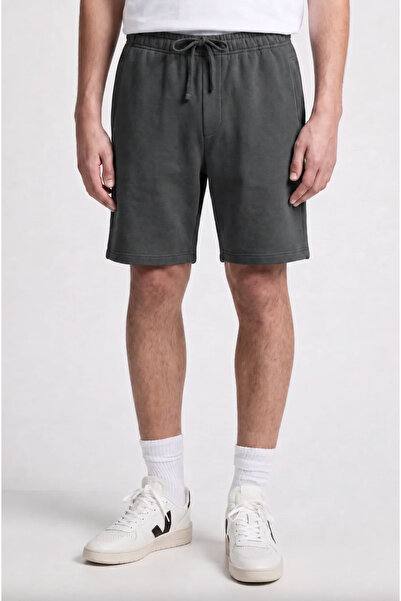 UNIQVIBE Organic Cotton Charcoal Men's Shorts