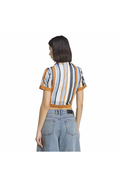 adidas Çok Renki Kadın Polo T-shirt CROPPED POLO KY8139