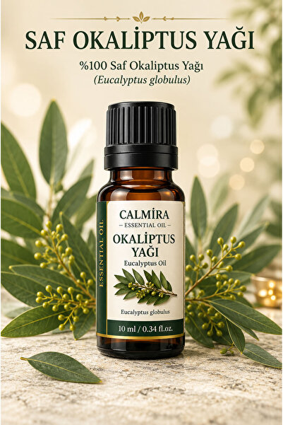 CALMİRA Okaliptus Uçucu Yağı 10 ml | Saf ve Doğal Okaliptüs Yağı (Eucalyptus ...