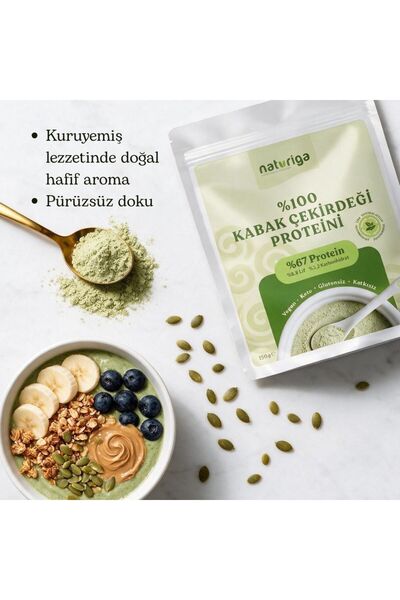 Naturiga %100 Kabak Çekirdeği Proteini 150gr