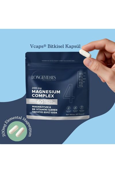 Longevidays Magnezyum 4 Kompleks - 60 Kapsül