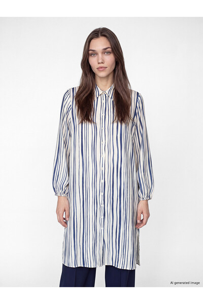 LC Waikiki Two Mt Shop Quality Striped Women's Shirt Tunic