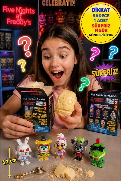 TOYFEST Five Nights at Freddy's FNAF Security Breach Gizemli Kazı Figürü Seri...