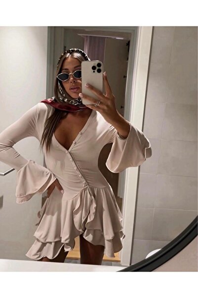 prettybrand γυναικεία ολόσωμη φόρμα με βολάν