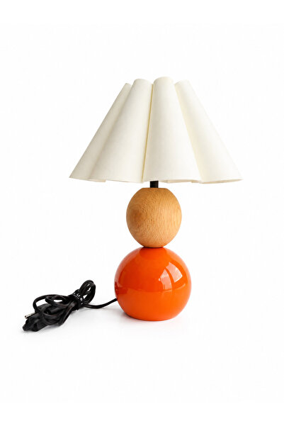 Kauri Studio Bohemian Natural Globe Wood and Globe Metal Body Decorative Lamp...