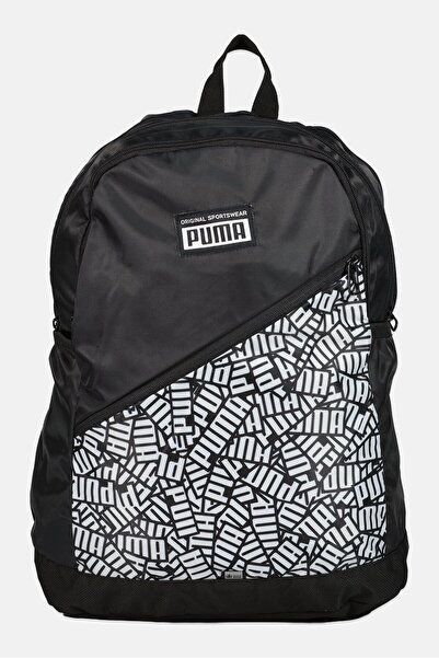 Puma Men Brand Logo Sports Backpack, Black