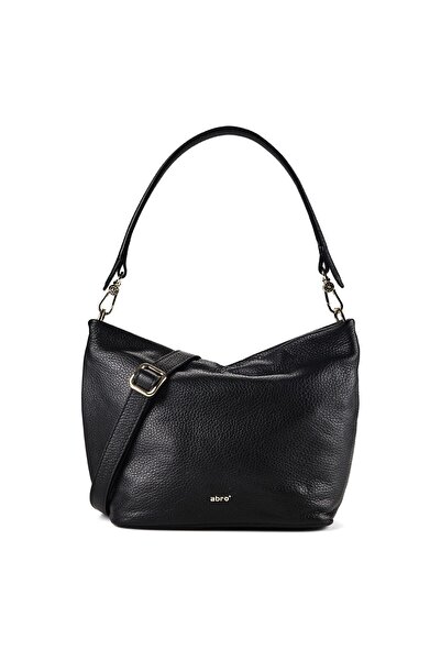 Abro Ebony Shoulder Bag Genuine Leather 30 cm