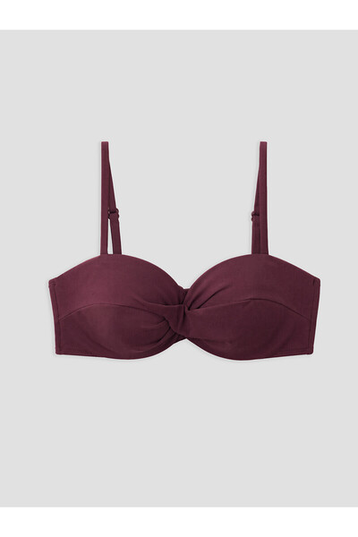LC Waikiki TexX Store Kalitesi Balenli Dolgusuz Kadın Büzgülü Bikini Üst