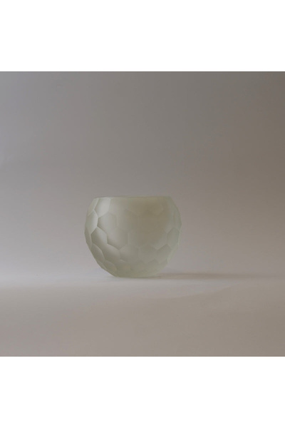 Generic Brand Mrlth-110-1117-2 White Glass Ball with Almond Decoration
