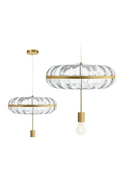 Siera Golden Round Pendant E27 Lamp App 1102-c