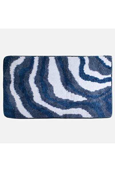 CATIANO Covoras baie valuri bleu-albe 45x75cm