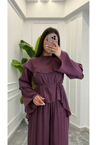 dezer Costum cu pantaloni din voal
