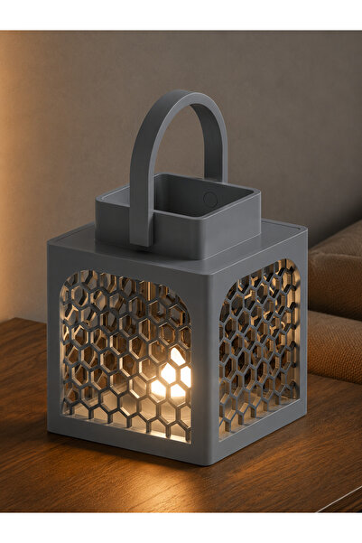 Lunera Accessories Fener Mumluk | 3D Baskı El Yapımı Dekoratif Fener | Modern...