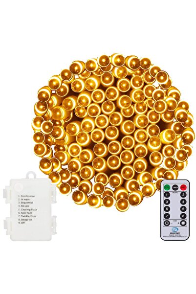 SERSIMO Sistem de iluminat exterior pentru grădină, 10,5 metri, 100 LED-uri, ...
