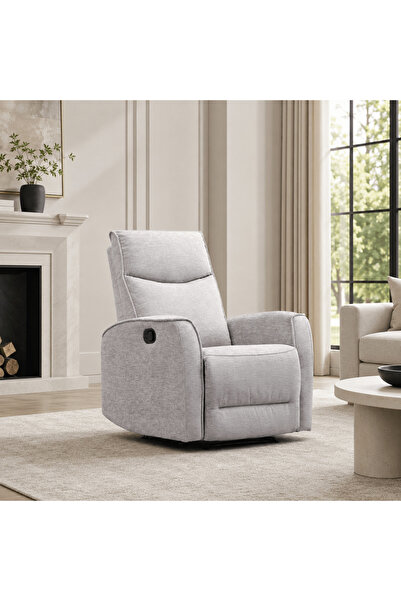 Roots Furniture كرسي استرخاء يدوي باللون الرمادي الفاتح من نيروبي