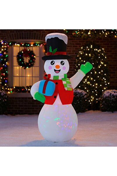 Mandalin , Om de zapada gonflabil de exterior, iluminare LED, 180 cm, compres...